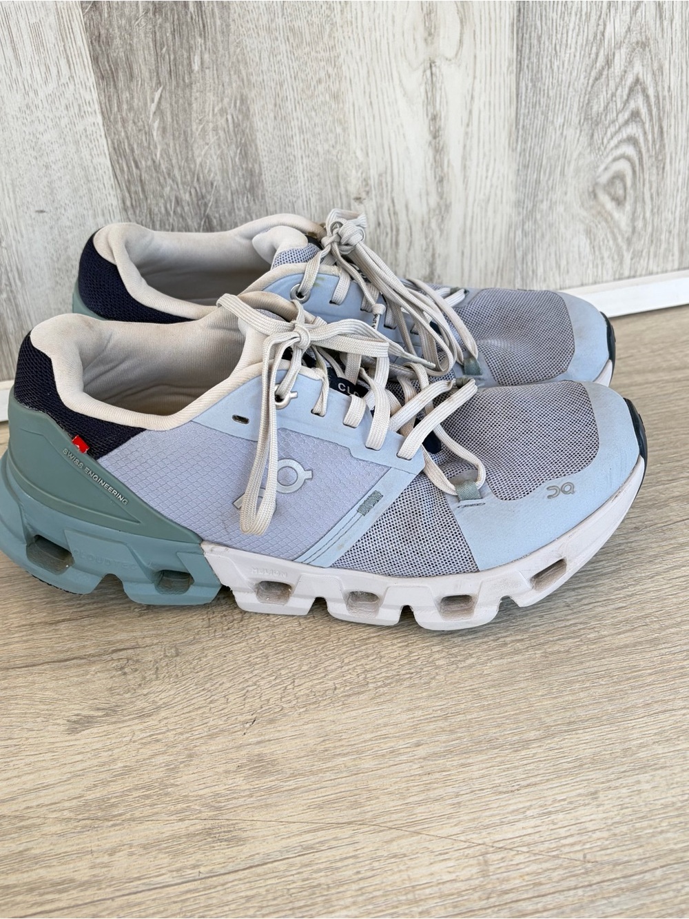 On Cloud Cloudflyer 4 running shoes Sneakers Womens 8 Blue nimbus/cobble